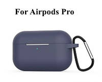 Силиконовый чехол с карабином для Airpods Pro