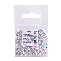 Блискітки ZiBi глітерні у формі зірочки Срібні 1г у пакеті Kids Line (ZB.6801-24)