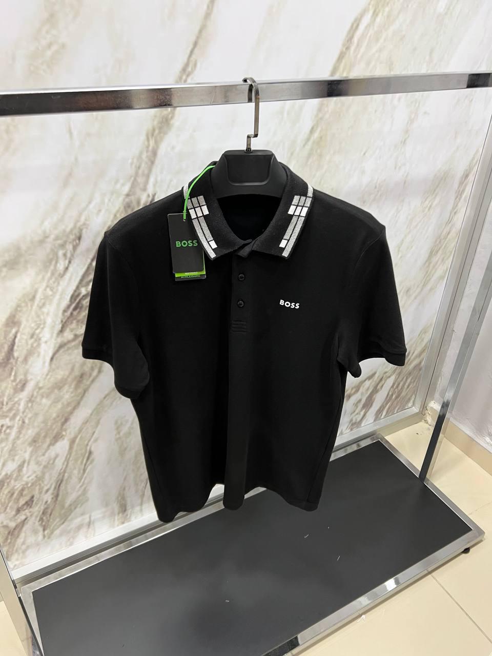 Чоловіча футболка поло HUGO Boss CK7601 чорна