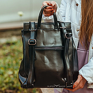 Жіночий молодіжний рюкзак чорний FN-43304, фото 9