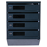 Поштова скринька Галіндустрія багатосекційна ЯП04С на 4 секції Антрацит 550×390×200, фото 2