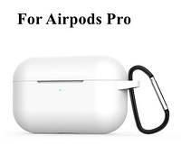 Силиконовый чехол с карабином для Airpods Pro