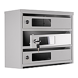 Поштовий ящик Галіндустрія багатосекційний ЯП08С на 8 квартир Сірий 950x390x200, фото 3