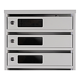 Поштовий ящик Галіндустрія багатосекційний ЯП08С на 8 квартир Сірий 950x390x200, фото 4