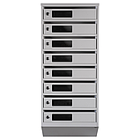 Поштовий ящик Галіндустрія багатосекційний ЯП08С на 8 квартир Сірий 950x390x200, фото 2