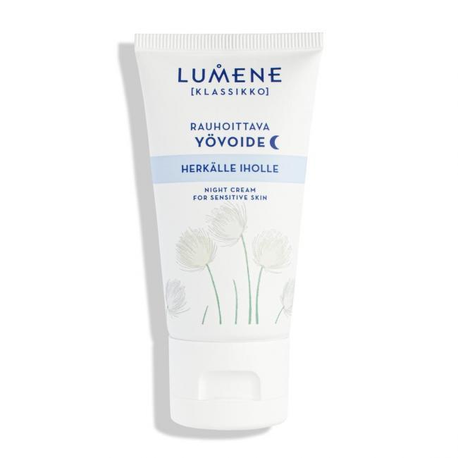 Нічний крем для чутливої шкіри обличчя Lumene Klassikko Night Cream for Sensitive skin