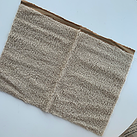 Тедди мех. Мохер прорідженний, антік. Колір капучино, основа гірчична. Германия.