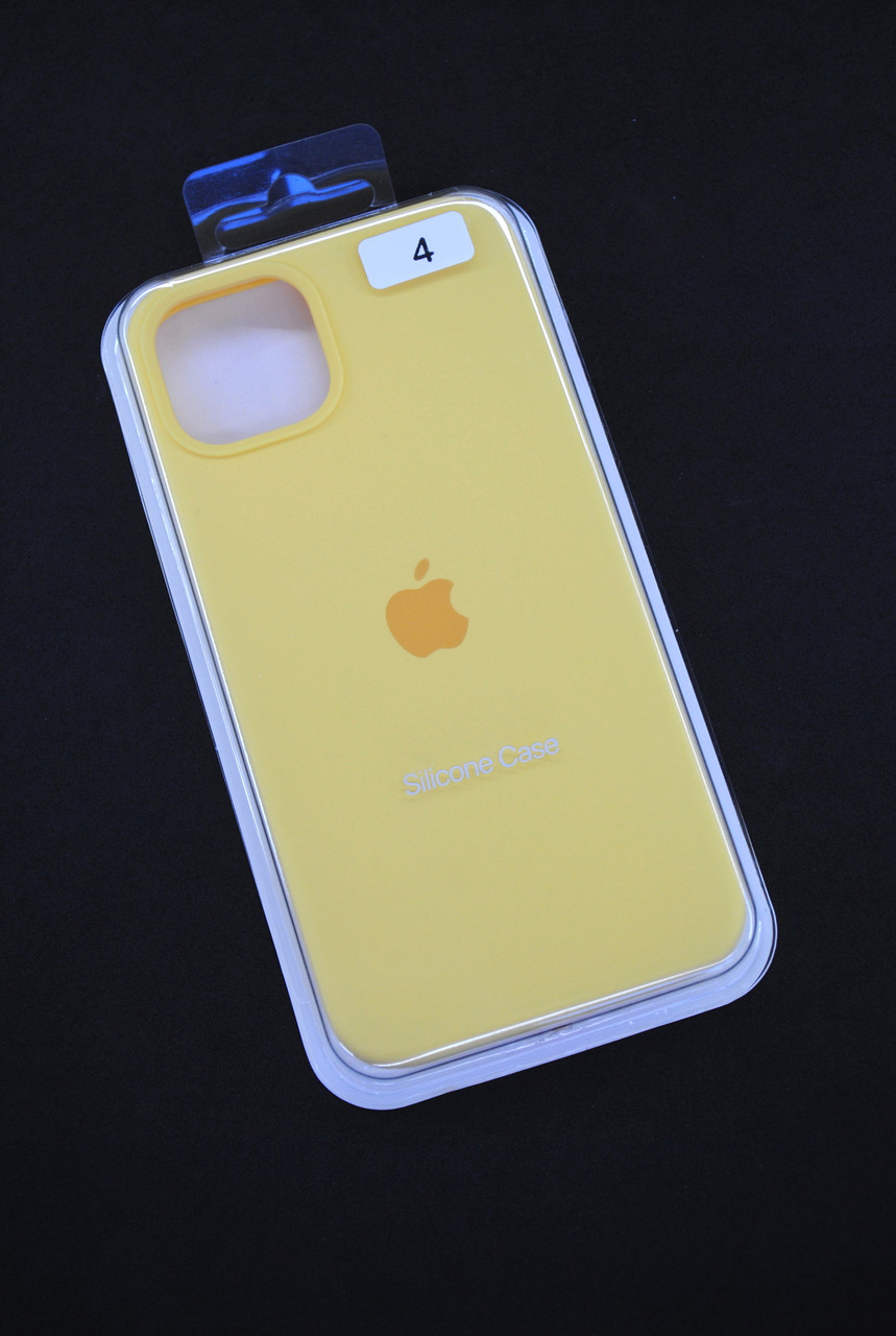 Чохол для телефону iPhone 15 Silicone Case original FULL №4 yellow (4you)