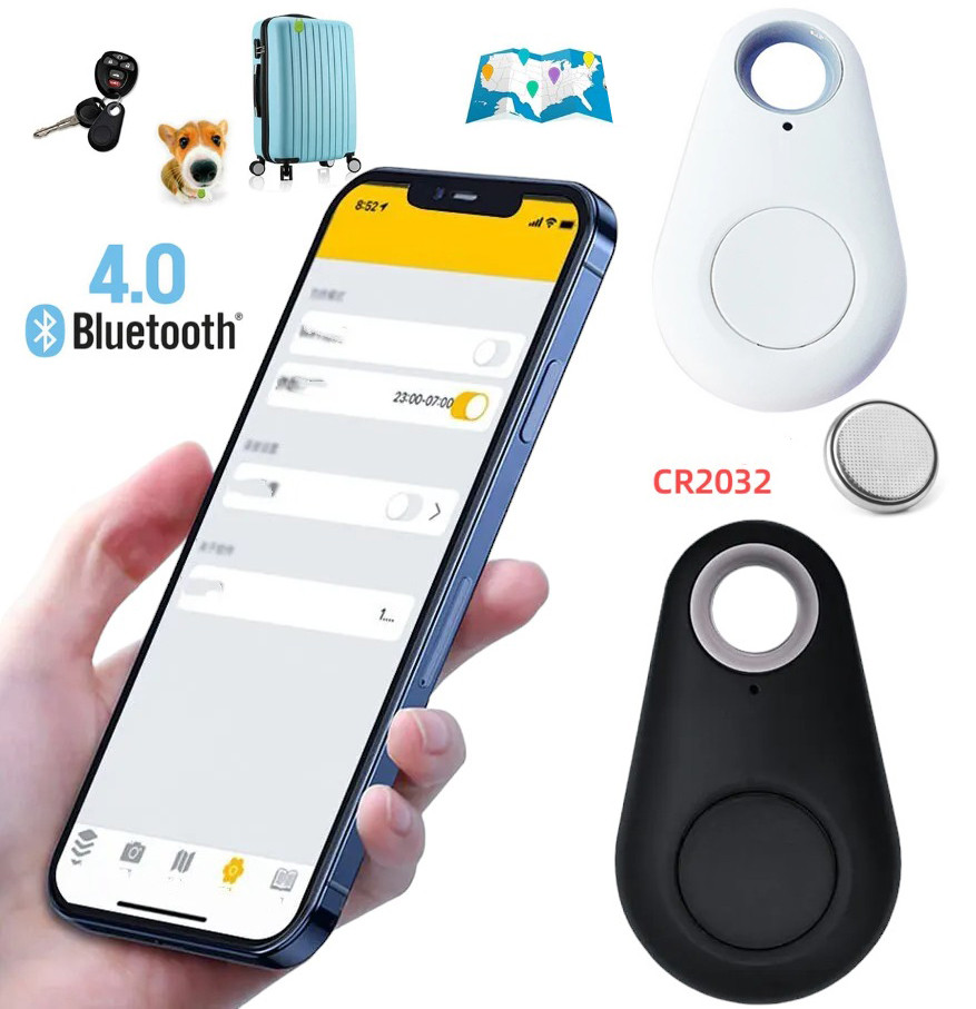 Smart Bluetooth GPS Tracker для ключів, багажу, тварин Mini Black