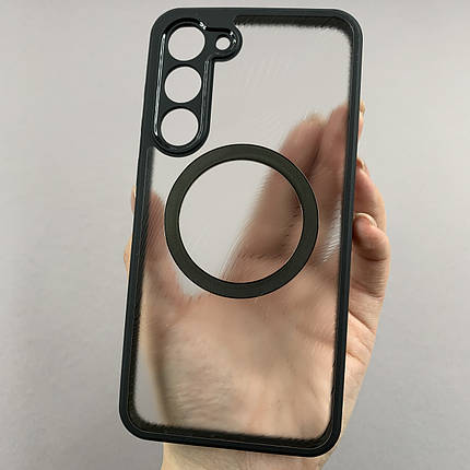 Чохол для Samsung Galaxy S23 Plus чохол з MagSafe на телефон самсунг с23 плюс чорний p4d, фото 1