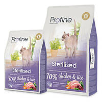 Profine Sterilised Chicken & Rice 2 кг сухий корм для котів (122636-23) LV