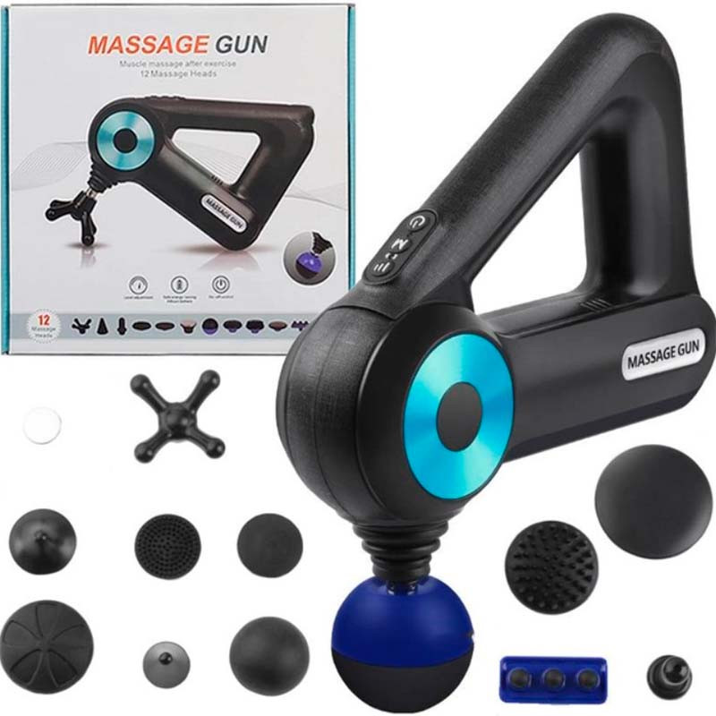 Перкусійний масажер тригерних точок 9в1 Massage Gun, фото 1
