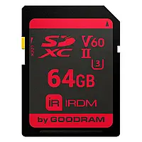 Memory card Secure Digital 64Gb GoodRAM IRDM SDXC V60 UHS-II U3 Retail