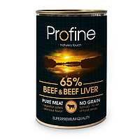 Profine Beef & Beef Liver 400 г влажный для собак в консервах Профайн (122739-23) LV