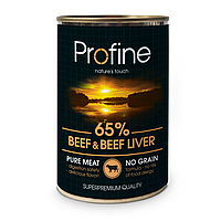 Profine Beef & Beef Liver 400 г влажный для собак в консервах Профайн (122739-22) KH