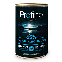 Profine Chicken & Chicken Liver 400 г влажный для собак в консервах Профайн (129107-22) KH