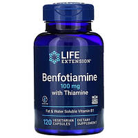 Life Extension Benfotiamine with Thiamine 100 mg 120 капсул LEX-92012 SP