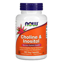 NOW Choline & Inositol 100 капсул 1687 SP