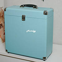 Кейс для пластинок (футляр) 12" Fenton Vynilbox Blue, підставка для платівок, футляр для зберігання платівок