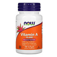 NOW Vitamin A 10 000 IU 100 капс 01489 SP
