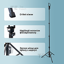Штатив тринога для телефона з пультом bluetooth Yunteng VCT-1388 смартфона камери фотоапарата gopro блютуз, фото 6