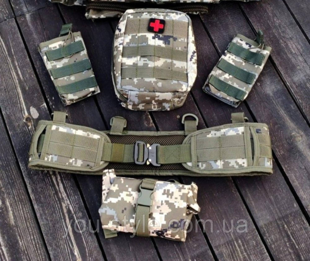 Розвантажувальний ремінь РПС + 4 підсумка піксель