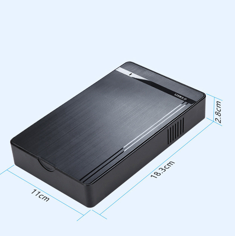 Внешний карман ShuoLe HDD 3.5"/2.5" SATA USB 3.0 - USB бокс для жесткого диска с блоком питания Черный - фото 8 - id-p2128282115