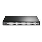 Комутатор TP-LINK TL-SG3452P 48xGE (48xPoE), 4xSFP, 384Вт, Керований L2