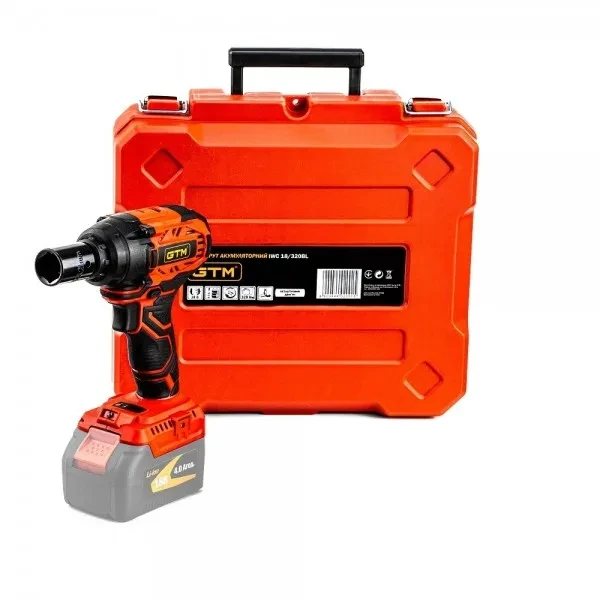 Акумуляторний ударний гайковерт GTM IWC18/320BL без АКБ і ЗП (IWC18/320BL_BARE TOOL)