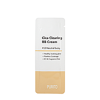 Пробник ВВ крем для обличчя з екстрактом центели Purito Cica Clearing BB Cream, 1 мл, 13 Neutral Ivory