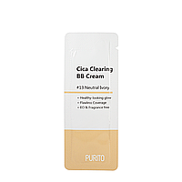 Пробник ВВ крем для лица с экстрактом центеллы Purito Cica Clearing BB Cream, 1 мл, 13 Neutral Ivory