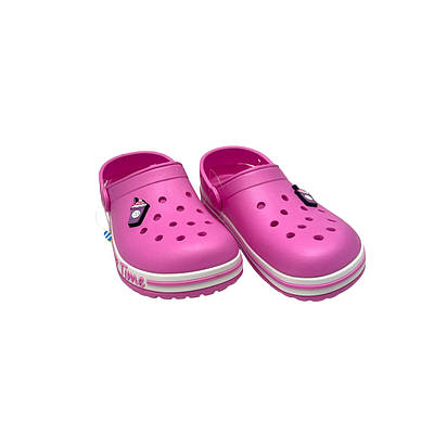 Дитячі літні шльопанці Сабо, крокси рожеві на дівчинку No 328 (р. 33-36)