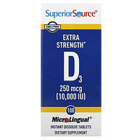 Superior Source Extra Strength D3 10,000 IU 100 швидкорозчинних таблеток SPS-90870 SP