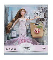 Лялька "Emily" (висота 30 см, корона, сумочка, довге густе волосся, в коробці) QJ 117 D