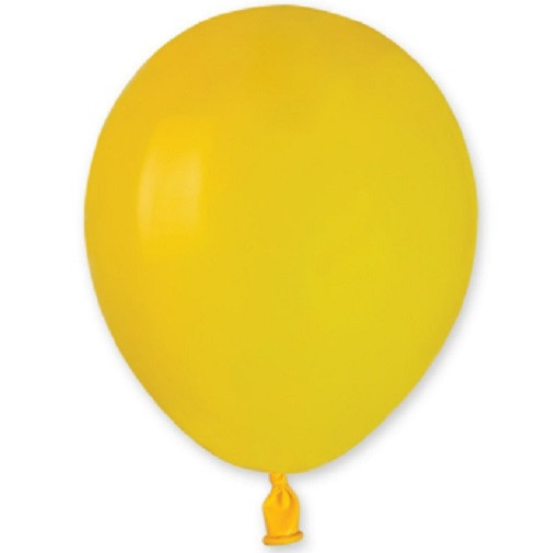 Кулька повітряна 13 см КНР, колір Жовтий