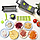 Овочерізка з насадками та контейнером Veggie Slicer 14 в 1 універсальна, фото 6