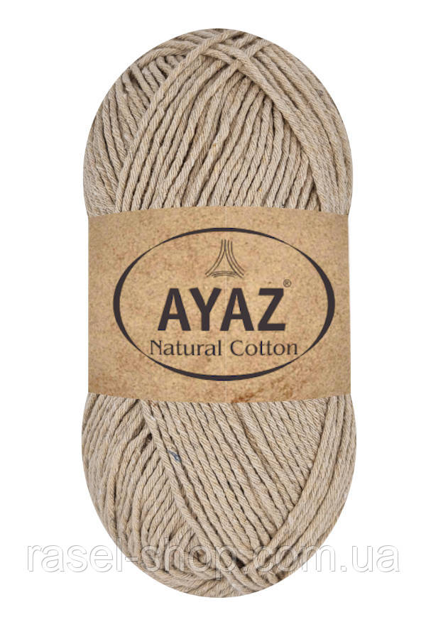 Купити пряжу Ayaz Natural Cotton 90% акрил10% хлопок 200 метров, фото 1
