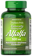 Puritan's Pride Alfalfa Naturally Sourced 500 mg 200 капсул 30918 SP