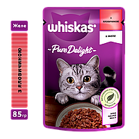 Вологий корм Whiskas Casserole з яловичиною в желе пауч 85г (5900951263194)