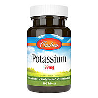 Витамины и минералы Carlson Labs Potassim, 100 таблеток CN10059 SP