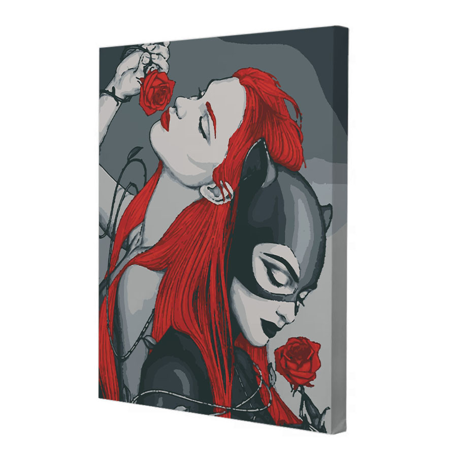 Картина за номерами Riviera Blanca Poison ivy and Catwoman 40x50 см (RB-0791)