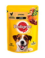Вологий корм Pedigree для дорослих собак з куркою та овочами в соусі 100г (5900951017322)