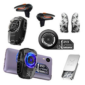 Ігровий комплект MEMO для телефону: пластина VC01, кулер Пельтьє DL16, напальчники FS02 тригери R15 REX