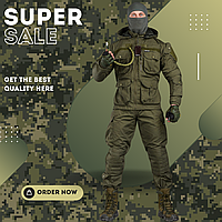 Мужской тактический костюм горка олива, Военный весенний костюм рип-стоп олива, Армейский костюм горка олива