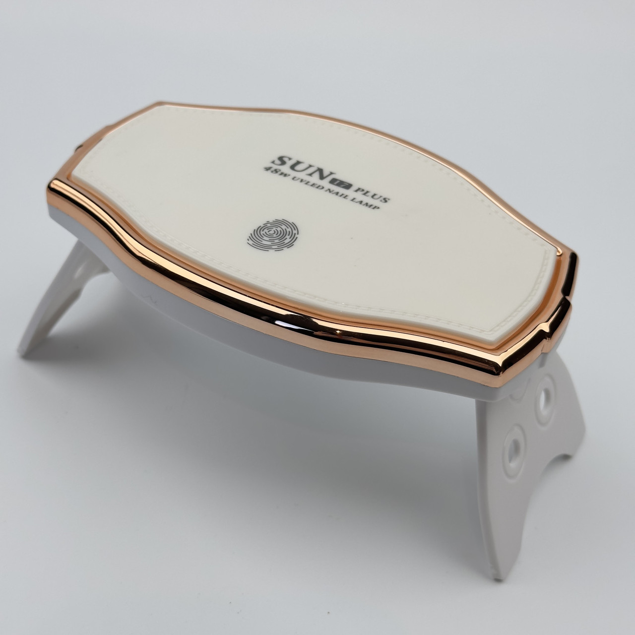 Біла професійна лампа UV/LED Sun 17 Plus на 48 Вт. (на USB) сенсорна для манікюру та педикюру, фото 1