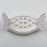 Біла професійна лампа UV/LED Sun 17 Plus на 48 Вт. (на USB) сенсорна для манікюру та педикюру, фото 3