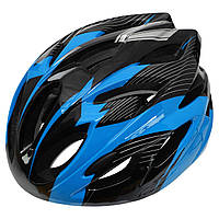 Шлем (велошлем) кросс-кантри защитный детский подростковый регулируемый 54-56 см YF-120S Синий