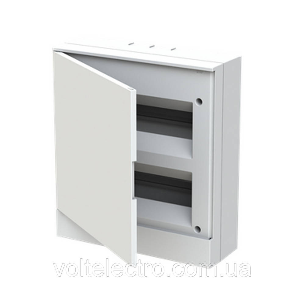 Бокс пластиковий АББ basic E на 24 модулів зовнішній непрозорий, фото 1