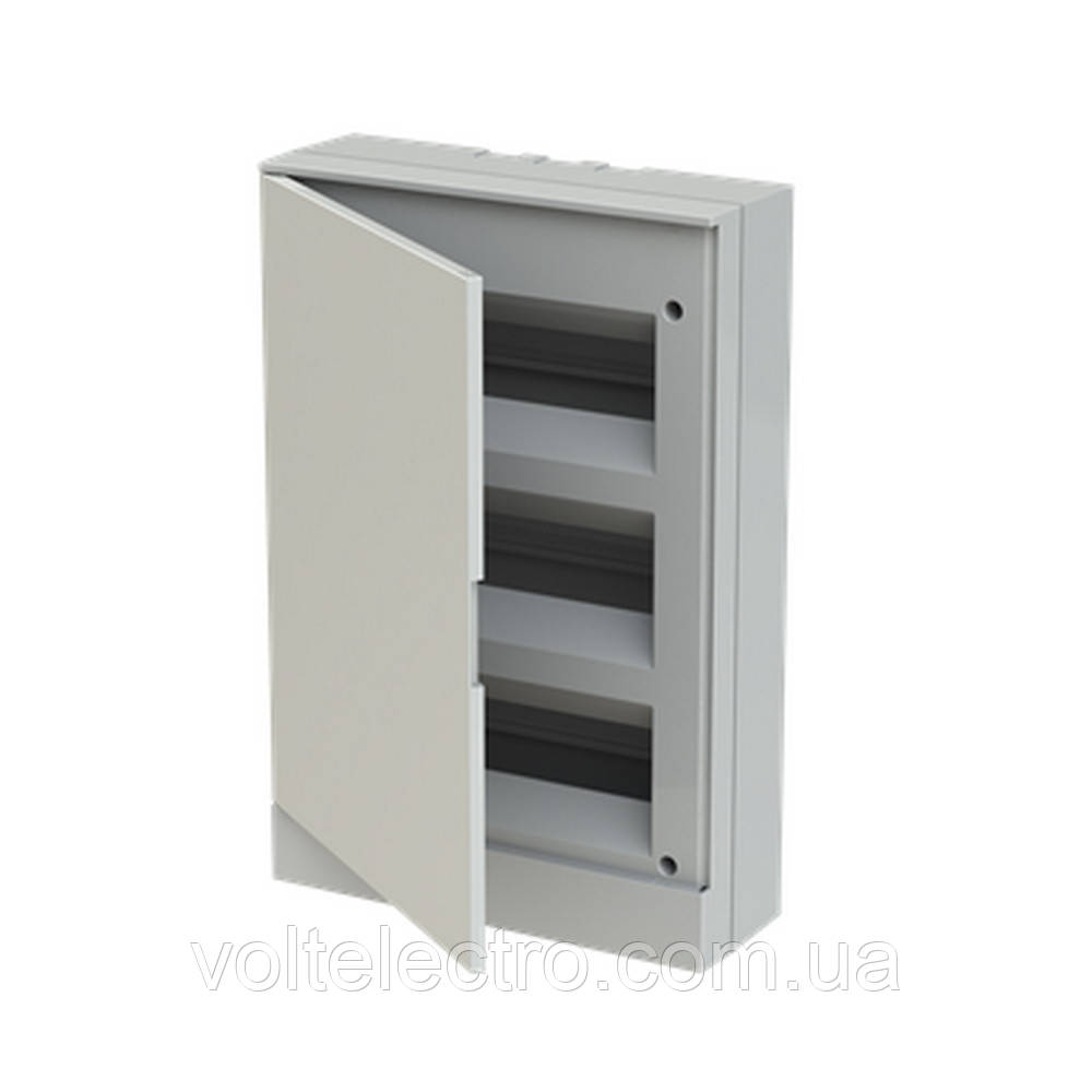 Бокс пластиковий АББ basic E на 36 модулів зовнішній непрозорий, фото 1