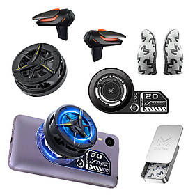 Ігровий комплект MEMO для телефону: пластина VC01, кулер Пельтьє CX01, напальчники FS02 тригери R15 REX